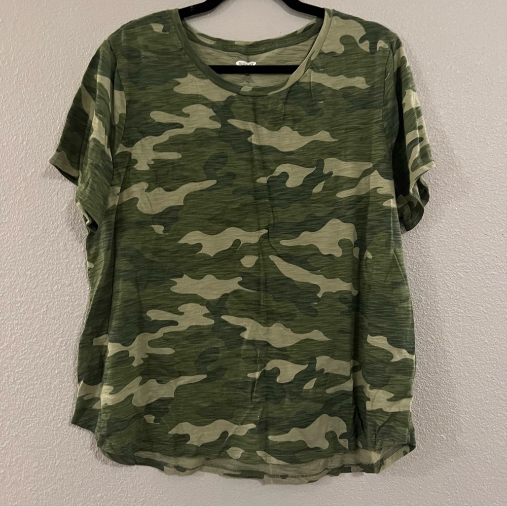 Old Navy Camouflage 100% Cotton Everywear‎ Tee Sz XL EUC